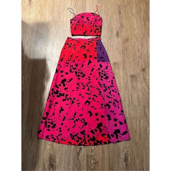 SWF opposite Attract Rouded Top and Wrap Midi Skirt Set NWT $589 size S - Picture 6 of 8